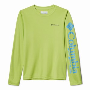 Columbia PFG Terminal Tackle™ Långärmad Tee Pojkar Gröna (ZQUKD0198)